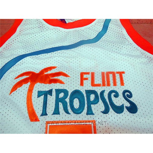 Camiseta Pelicula Flint Tropscs Coffee Black NO 7 Blanco